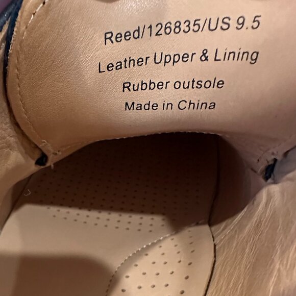 LIKE NEW Warfield & Grand Reed Leather Plain Toe Oxford Lace-Up Men Size 9.5 - Picture 8 of 14